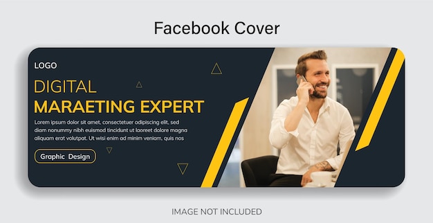 Digital marketing agency and corporate facebook cover template