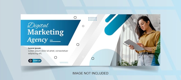 Digital marketing agency and corporate facebook cover template