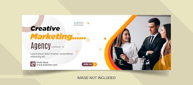 Digital marketing agency and corporate facebook cover template