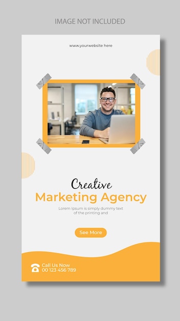 Digital marketing agency and corporate instagram story template