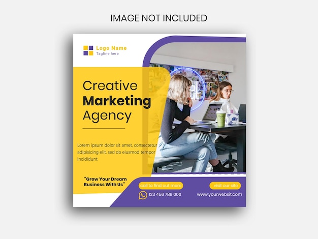 Digital marketing agency and corporate social media post design