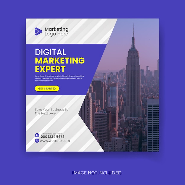 Digital marketing agency and corporate social media post template