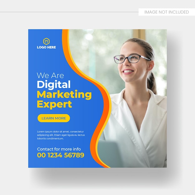 Digital marketing agency and corporate social media post template