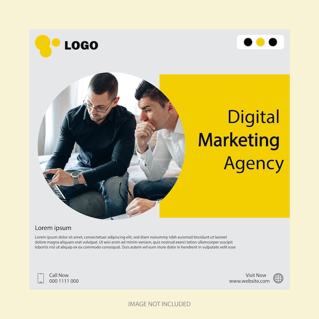 Digital marketing agency and corporate social media post template