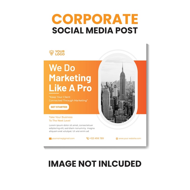 Шаблоны постов в цифровых маркетинговых агентствах и корпоративных социальных сетях