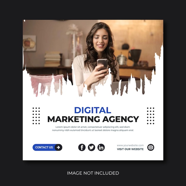 digital marketing agency and corporate social media post template