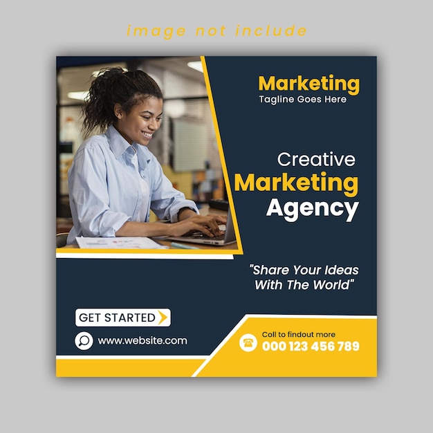 Digital marketing agency and corporate social media post