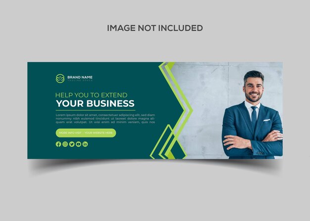 Vector digital marketing agency and creative corporate facebook cover design