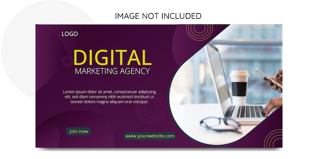 Vector digital marketing agency design