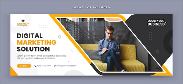 Digital Marketing Agency en Corporate Business Conference Facebook Cover Social Media post Banner