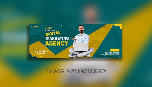 Digital marketing agency facebook cover and web banner template