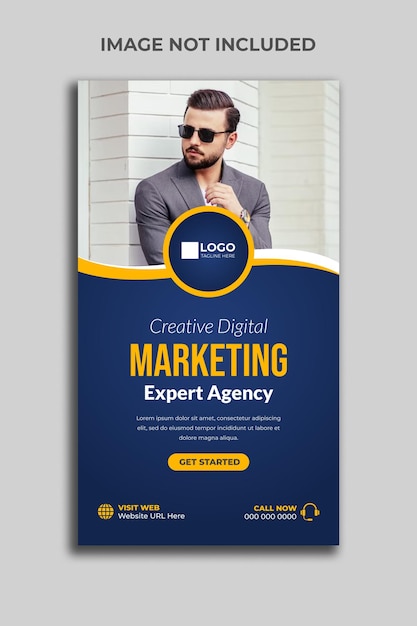 Digital Marketing Agency Facebook and Instagram story template