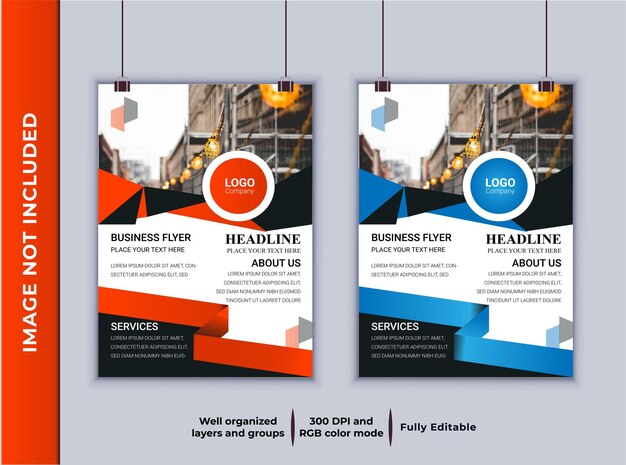 Digital marketing agency Flyer design vector template