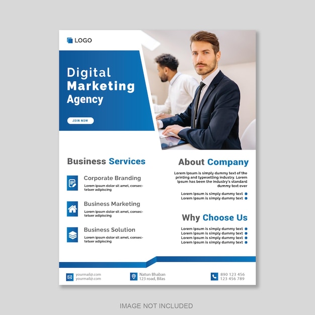 digital marketing agency flyer design