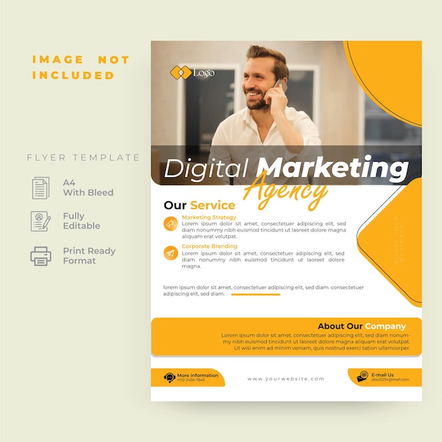 Digital marketing agency flyer