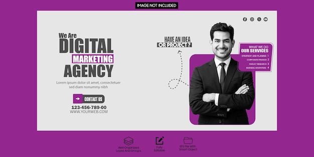 digital marketing agency flyer