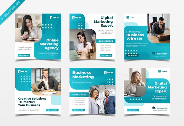 Digital marketing agency instagram post collection template