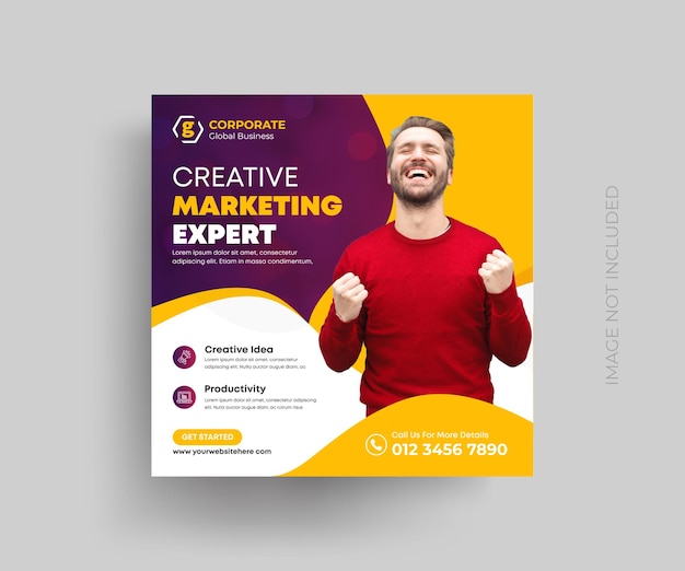 Digital marketing agency instagram post and social media banner design