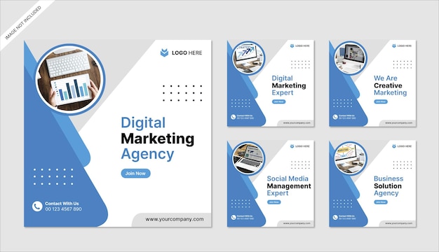 Digital marketing agency instagram posts collection