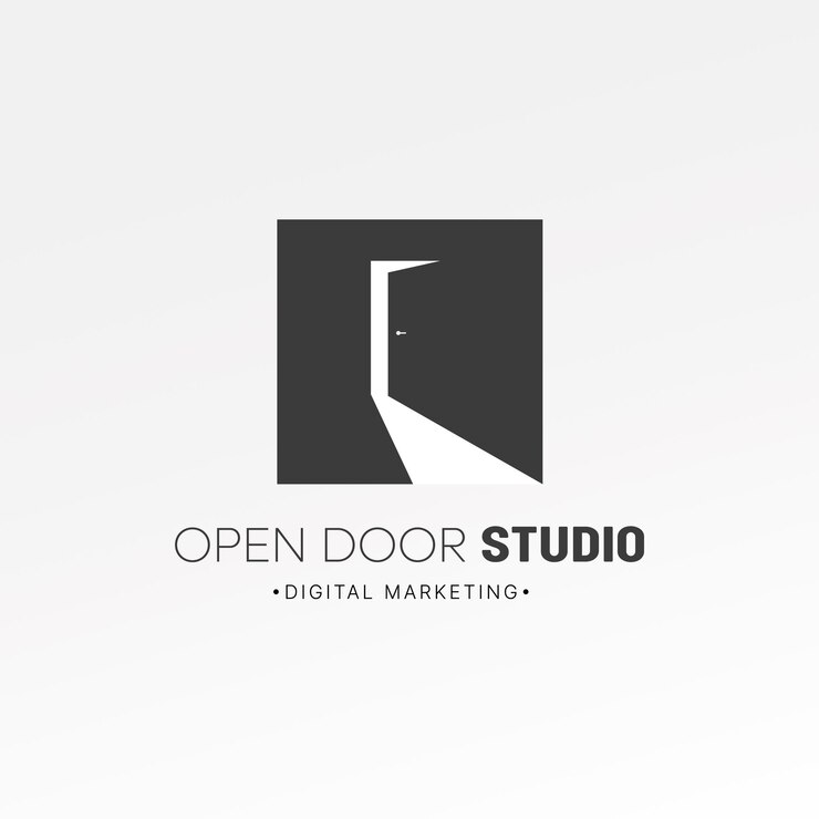 Vector digital marketing agency modern logo design