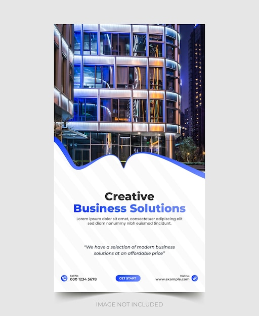 digital marketing agency online corporate business instagram story post or web banner