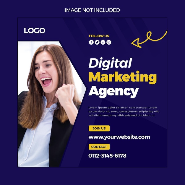 Digital Marketing Agency Post Template Design