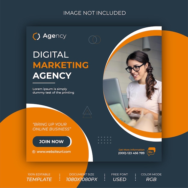 Digital marketing agency social media banner post design