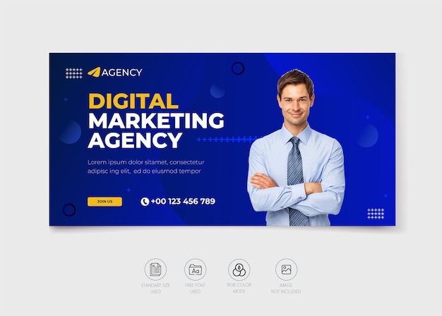 digital marketing agency social media cover banner design