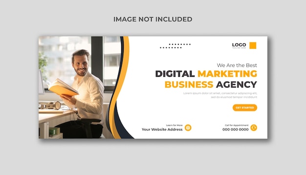 Digital Marketing Agency Social Media Cover and Web Banner Template