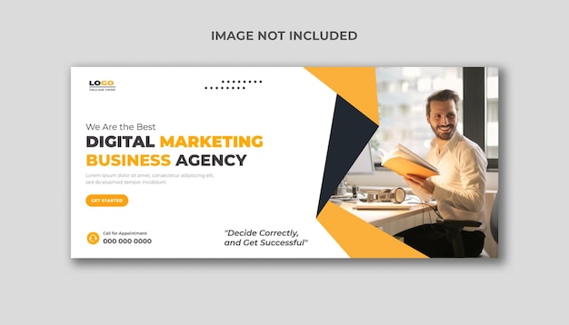 Digital Marketing Agency Social Media Cover and Web Banner Template