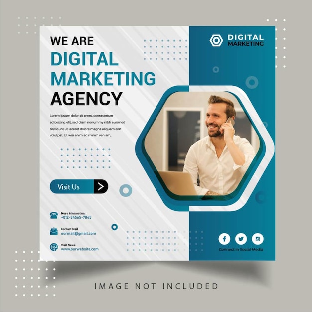 Digital marketing agency social media instagram post