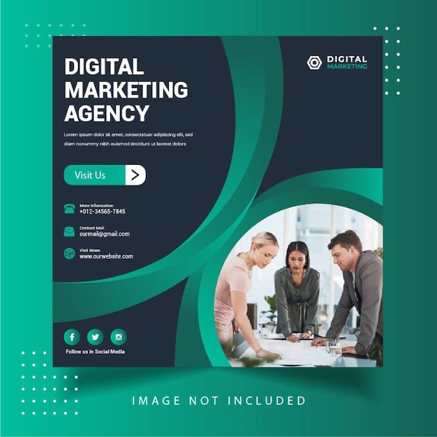 Digital marketing agency social media instagram post