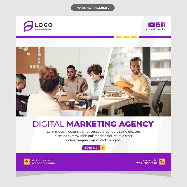 Digital marketing agency social media live webinar post