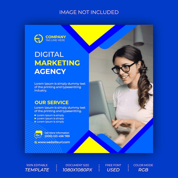 Digital marketing agency social media post banner design