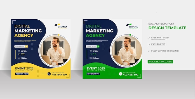 Digital marketing agency social media post design