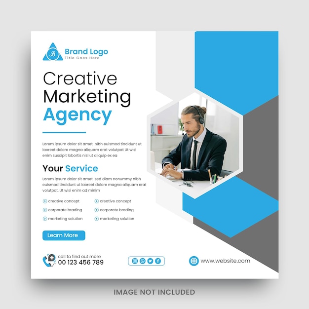 Digital marketing agency social media post design