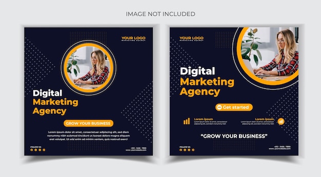 Digital marketing agency and social media post design