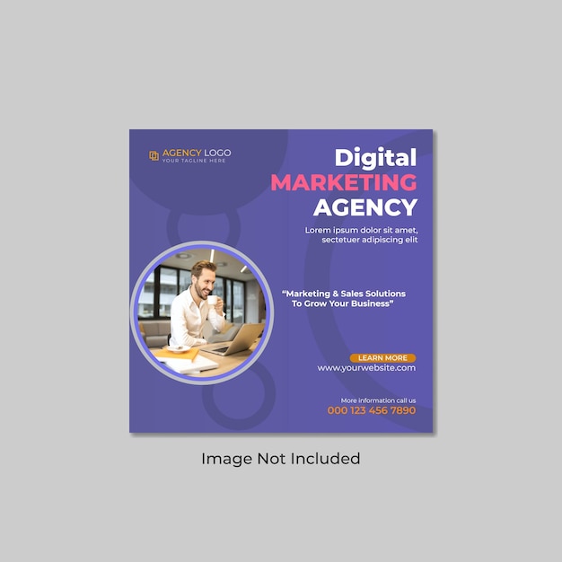 Digital marketing agency social media post design