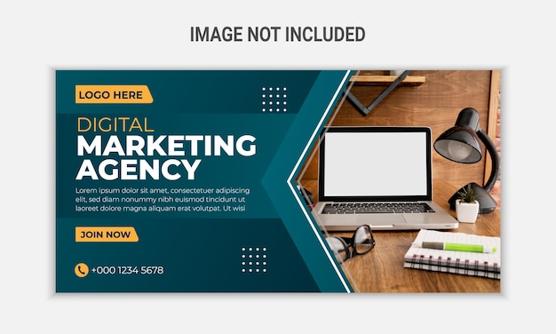 Digital marketing agency social media post layout vector design