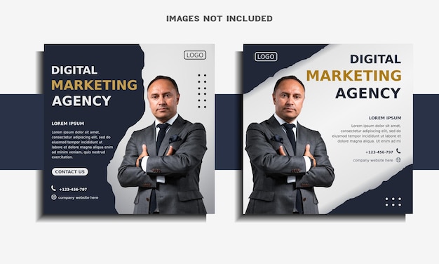 Digital marketing agency social media post template