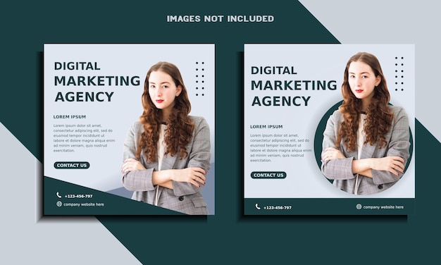 Digital marketing agency social media post template