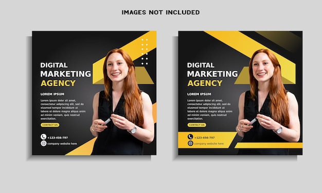 digital marketing agency social media post template