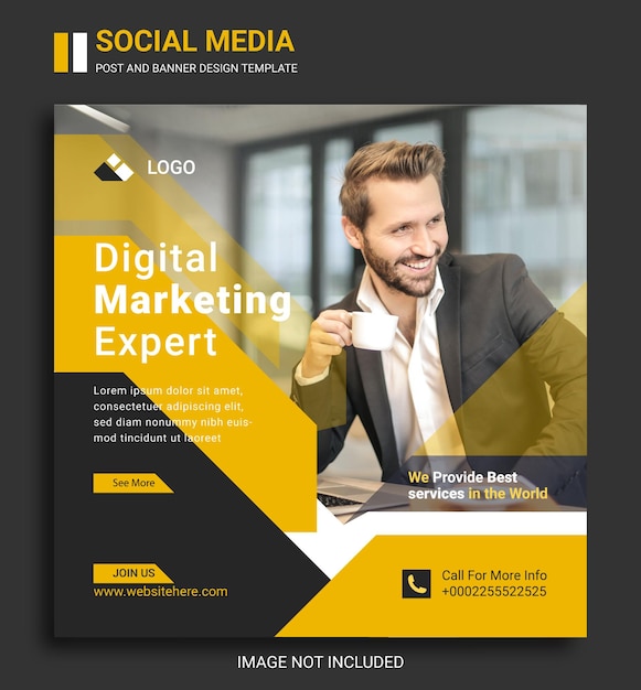 Digital Marketing Agency Social Media Post Template