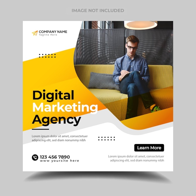 Digital Marketing Agency social media post and web banner