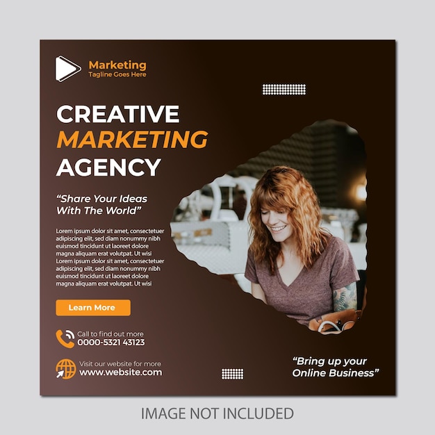 Digital marketing agency social media template