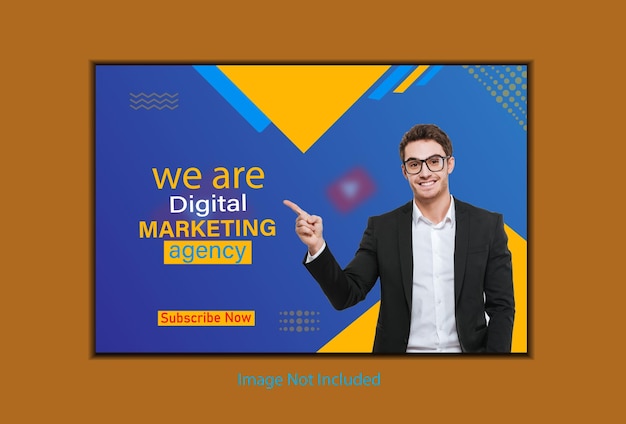 Vector digital marketing agency youtube thumbnail design