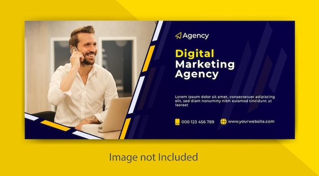 Digital marketing banner design template