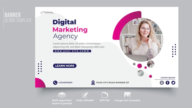 Digital marketing banner design