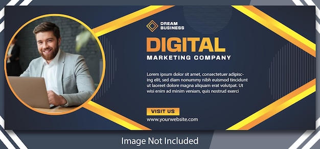 Vector digital marketing banner