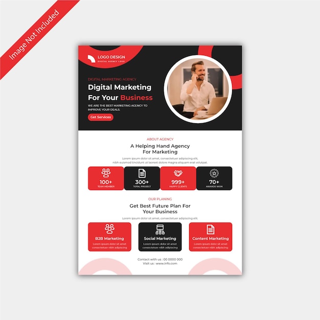 Digital Marketing Business Agency Flyer Template Design